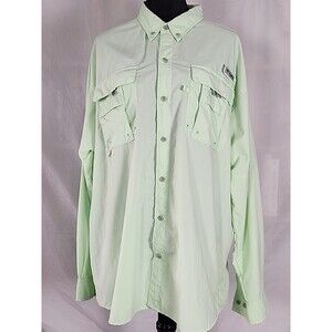 Columbia PFG Omni Shade Shirt Mens X-Large Long Sleeve Fishing Hiking Button Up